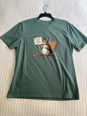 Organic cotton Graphic Squirrel T-Shirt - Justice for Gingers